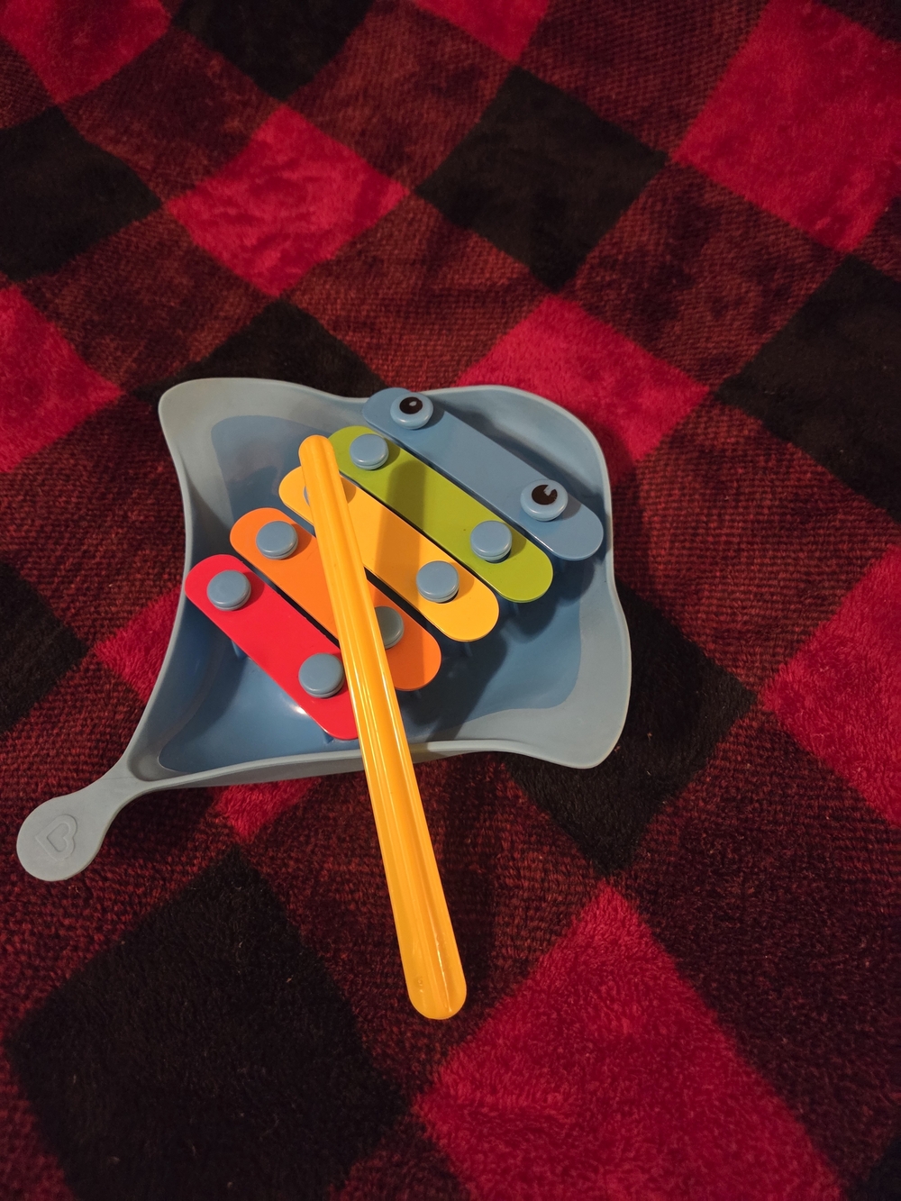Munchkin Dingray Xylophone Musical Floating Bath Toy Blue 2-Pc Set
